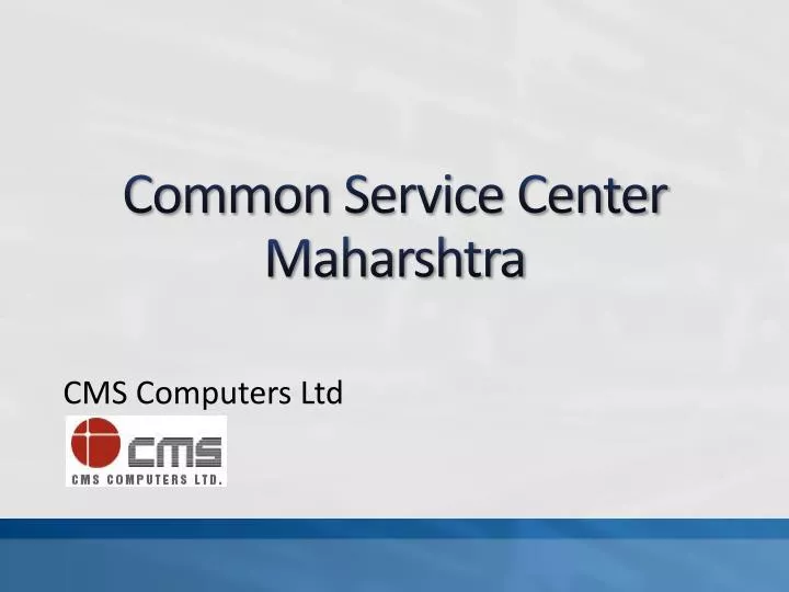 common service center maharshtra n.
