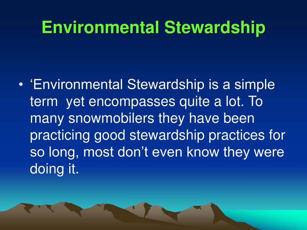 thesis on environmental stewardship