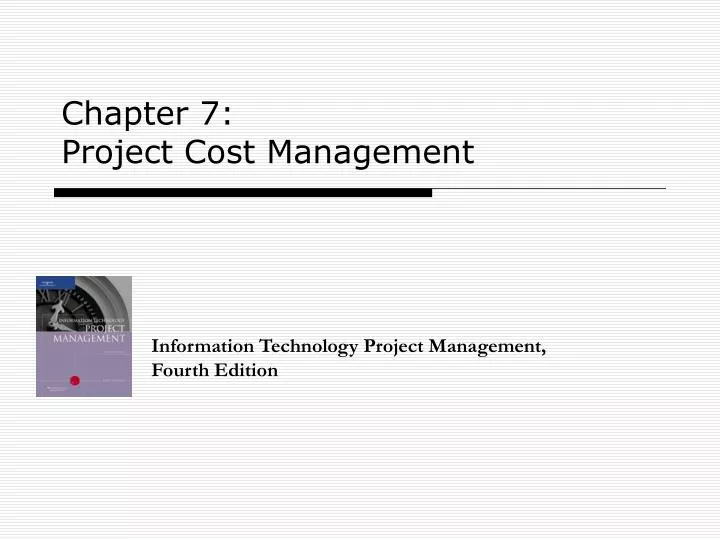 chapter 7 project cost management n.