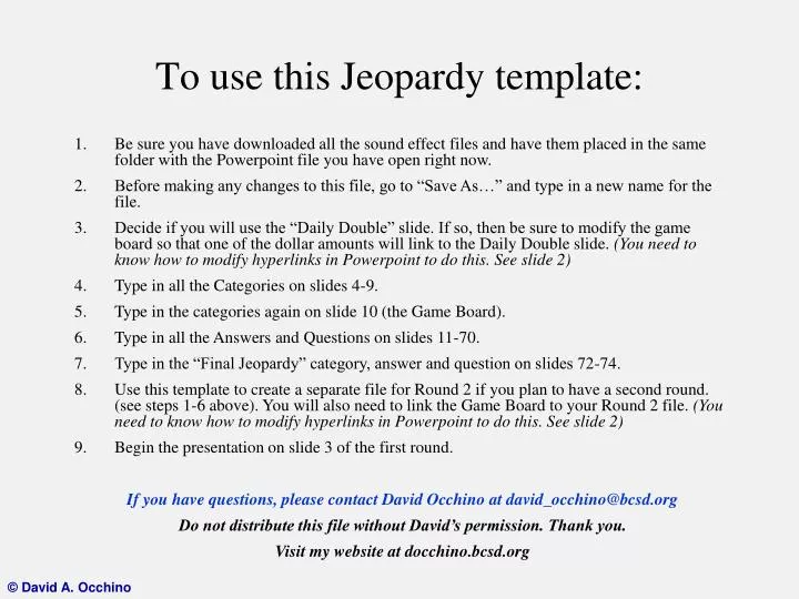 to use this jeopardy template n.