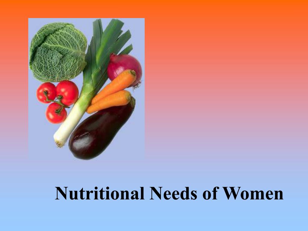 PPT - Nutritional Needs of Women PowerPoint Presentation, free download -  ID:3815007