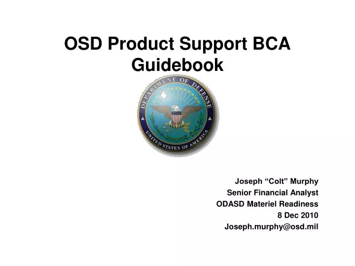 osd product support bca guidebook n.