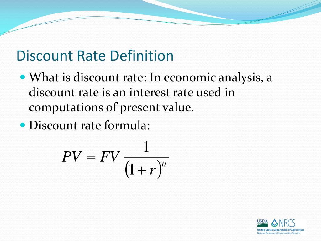 PPT NRCS Use of Discount Rates in Conservation Programs and Projects