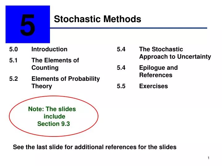 stochastic methods