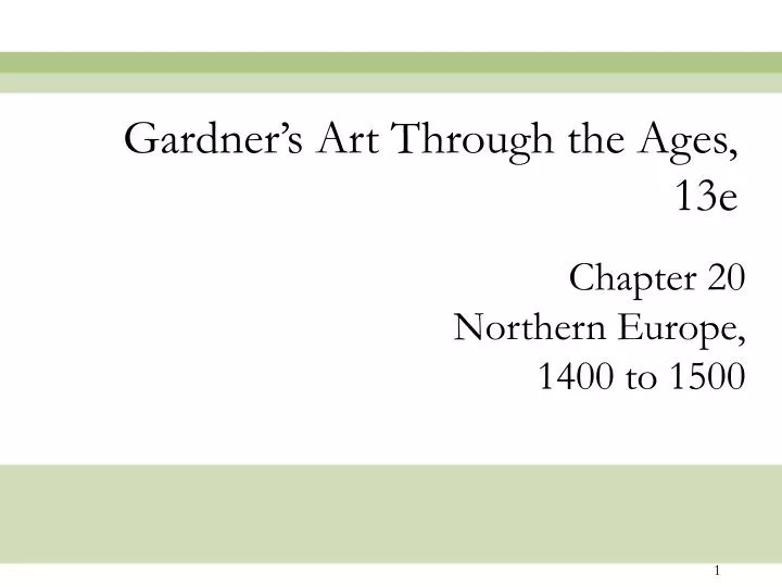 gardner s art through the ages 13e n.