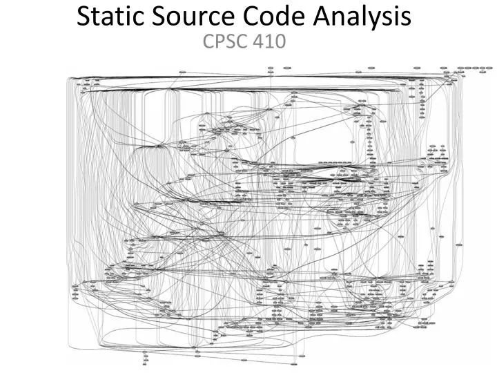 static source code analysis n.