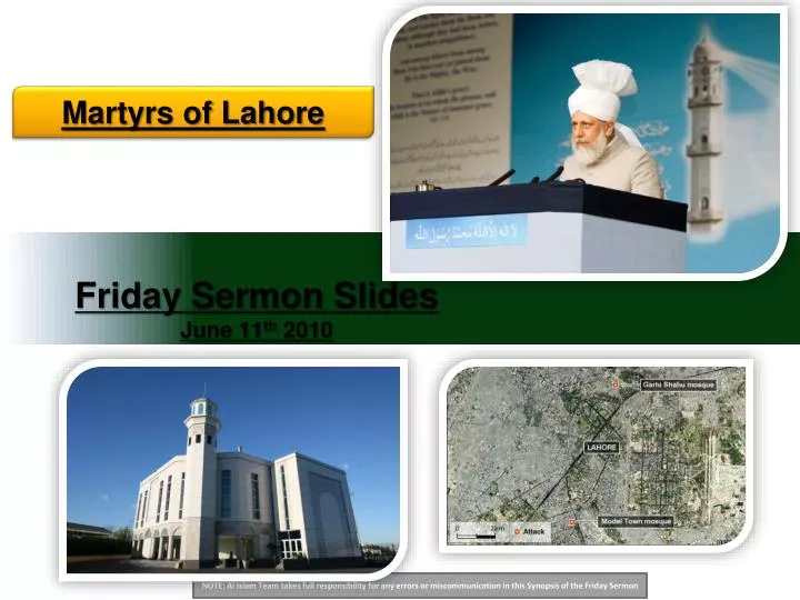 friday sermon slides june 11 th 2010 n.