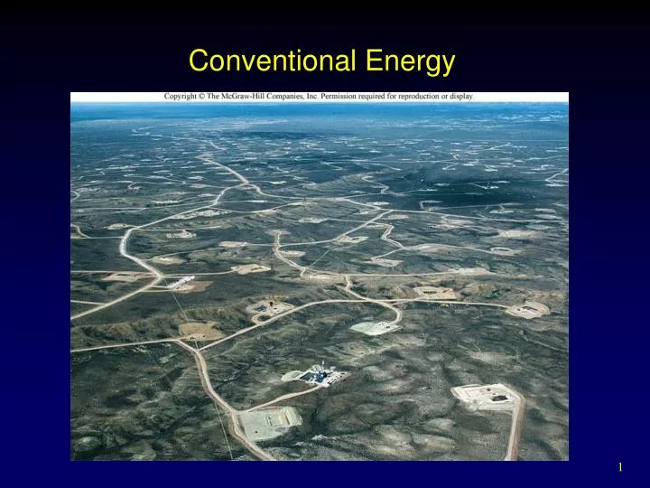 conventional energy n.