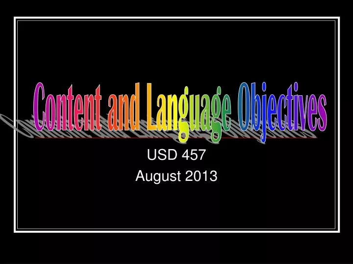 PPT USD 457 August 2013 PowerPoint Presentation, free download ID
