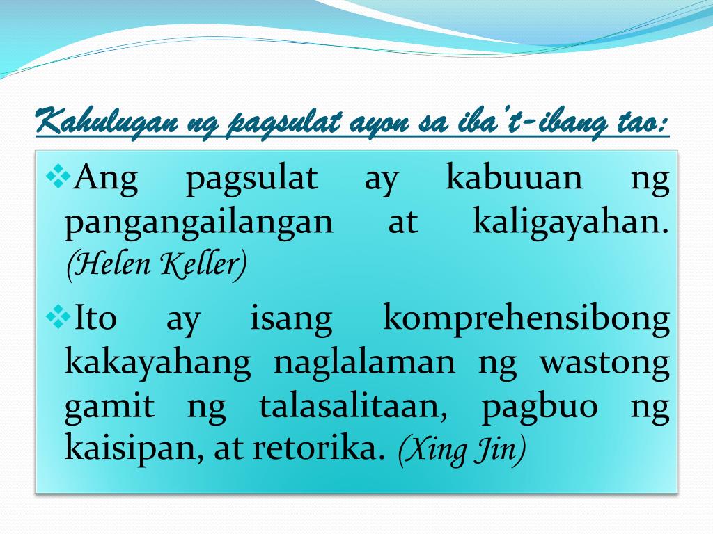 Uri Ng Pagsulat Ppt  pagsulatizen