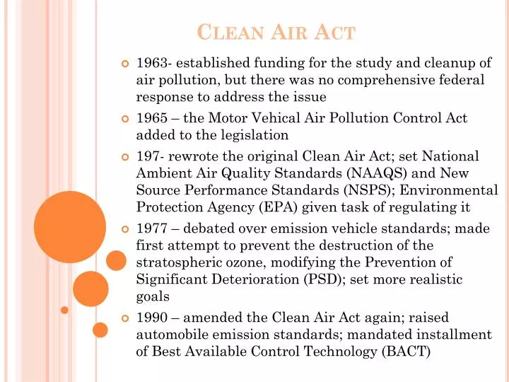 clean air act n.