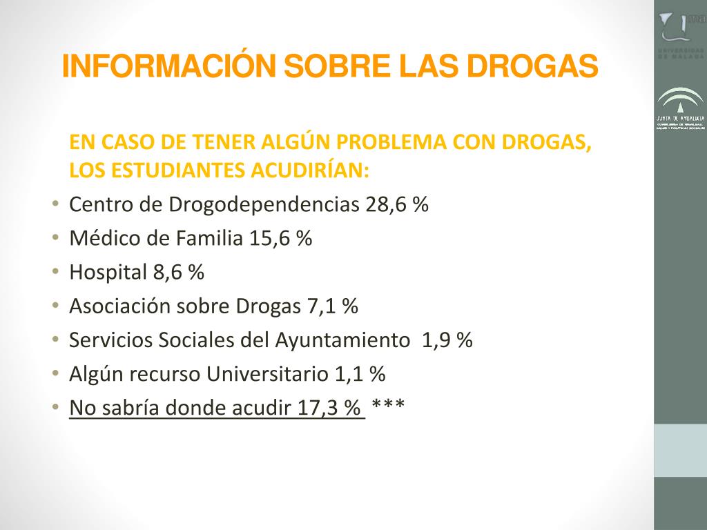 PPT - LA POBLACIÓN UNIVERSITARIA ANDALUZA ANTE LAS DROGAS PowerPoint ...