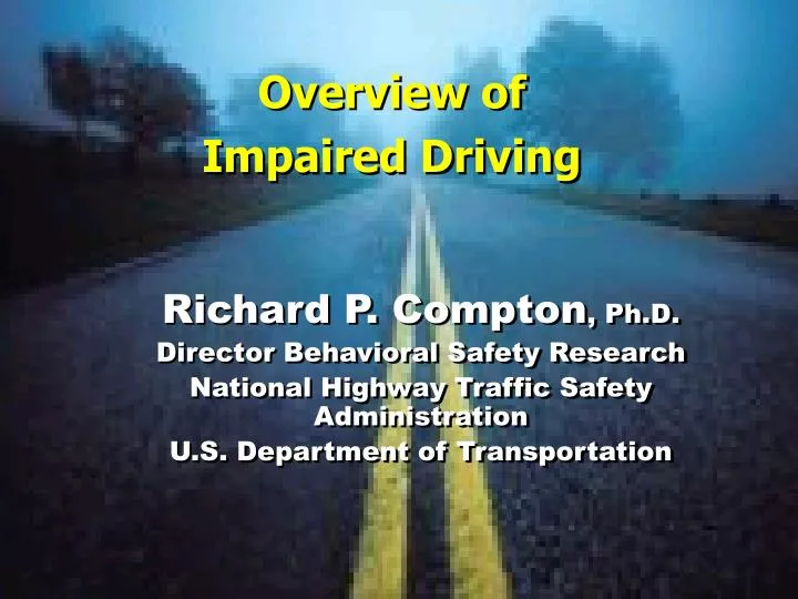 overview of impaired driving n.