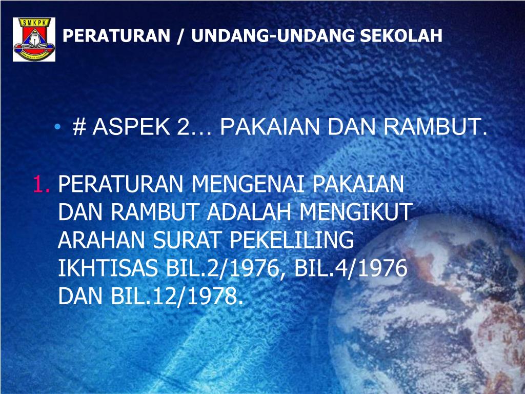 Surat Makluman Taklimat Pakaian Pengawas