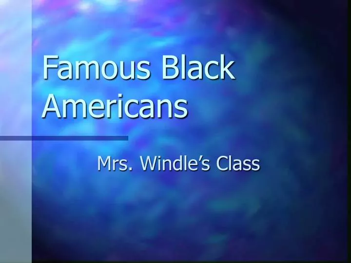 famous black americans n.