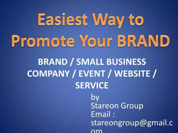 brand small business company event website service n.