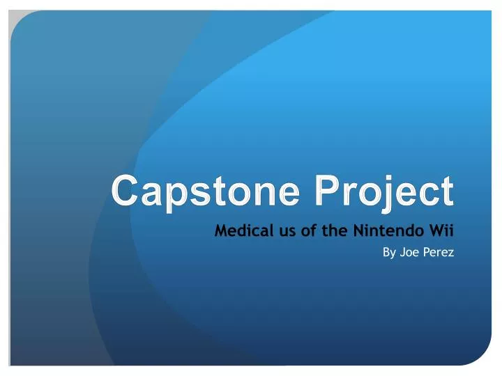 what is a capstone project presentation