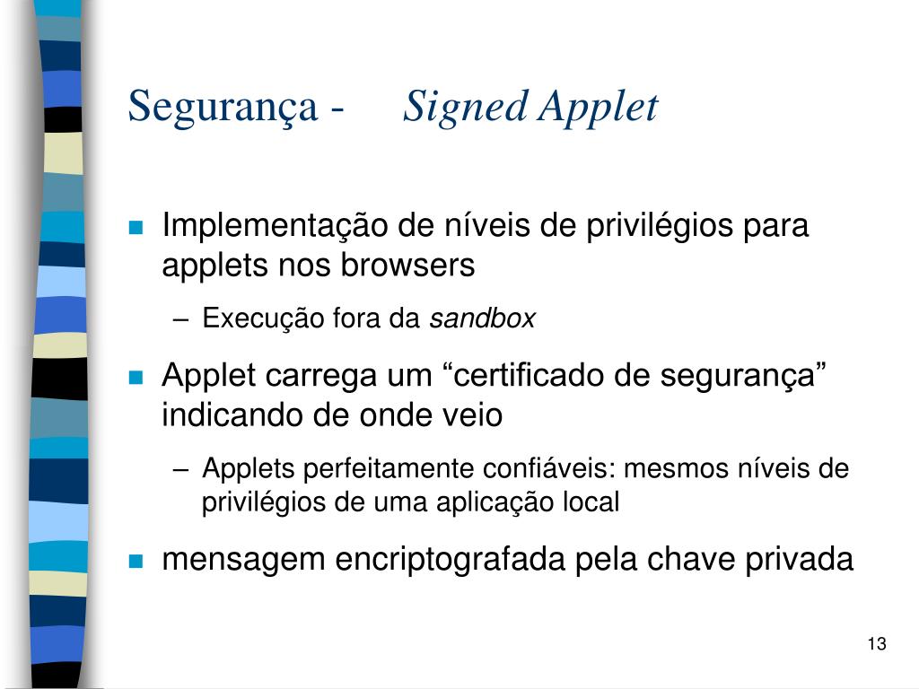 PPT - Applets Disciplina: Ambientes de Execução Paralela Profs. Dr ...