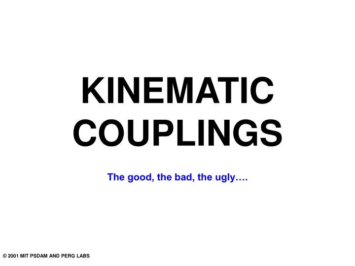 kinematic couplings n.