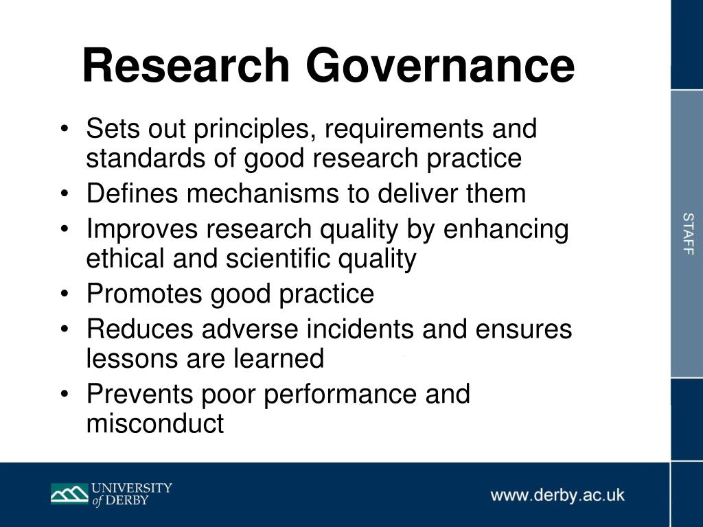 research governance meaning