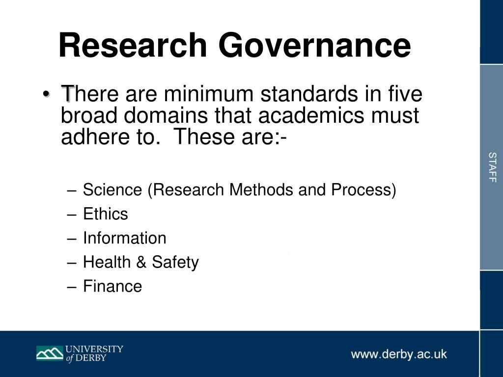 research governance framework 2022