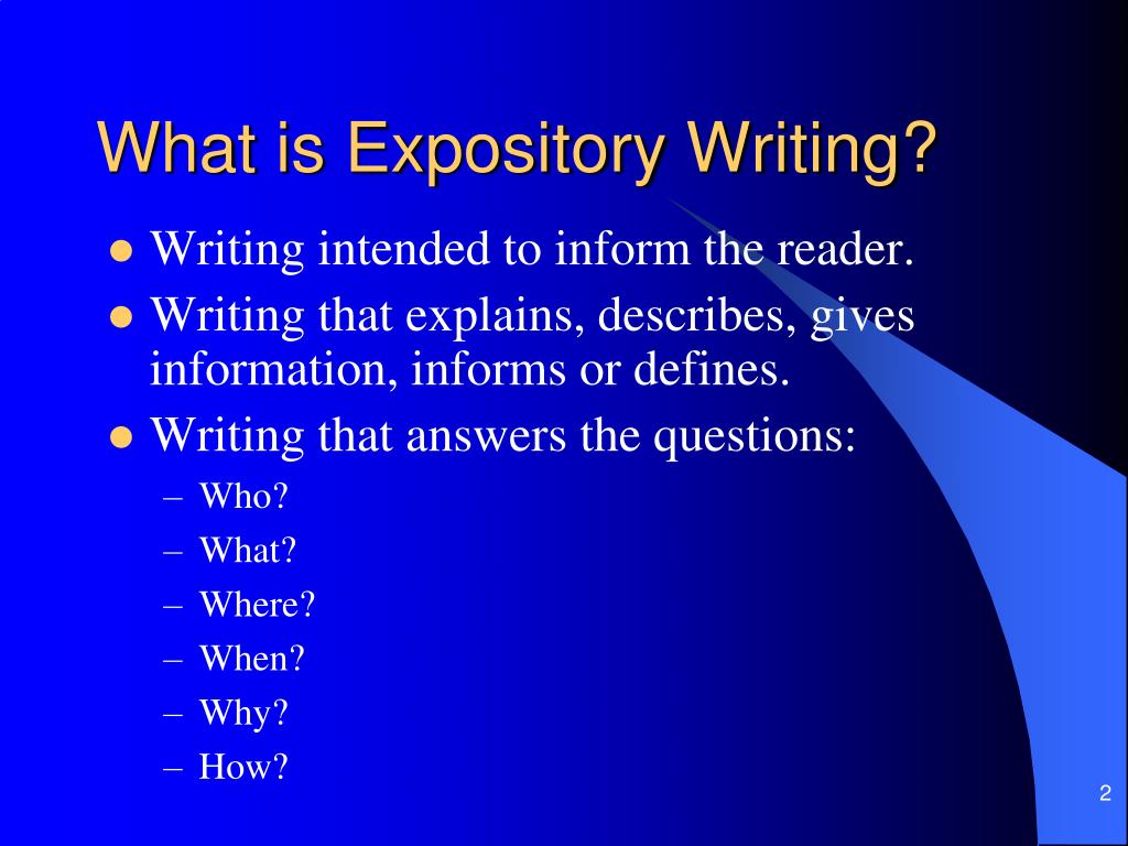 what is expository writing video