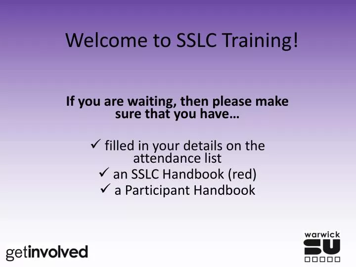 welcome to sslc training n.