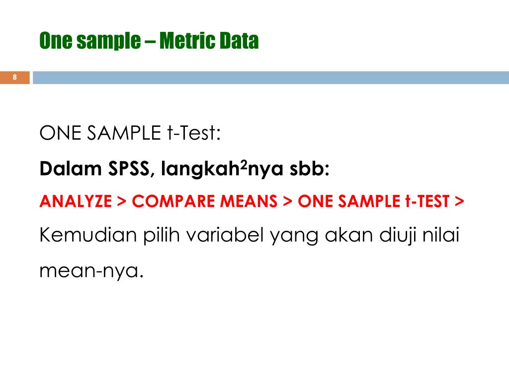 Compare means. First Samples.