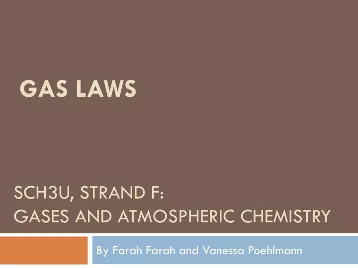 sch3u strand f gases and atmospheric chemistry n.