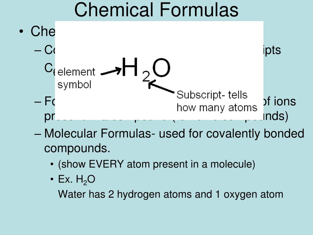 definition of chemical formula