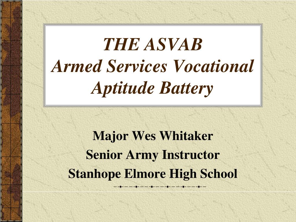 ppt-the-asvab-armed-services-vocational-aptitude-battery-powerpoint-presentation-id-3835823