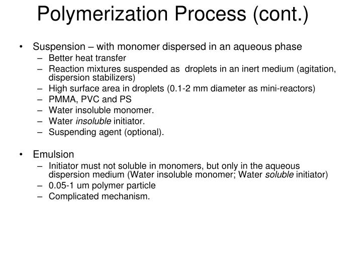 PPT Polymer Chemistry Free Radical Polymerization PowerPoint