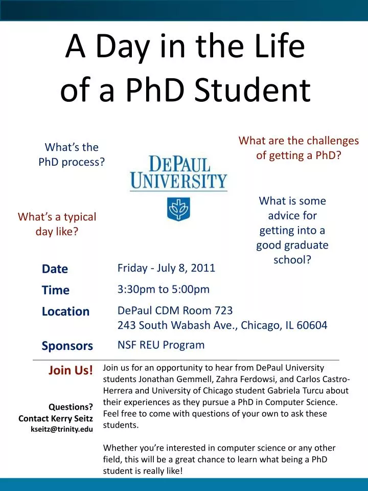 day in the life of phd student