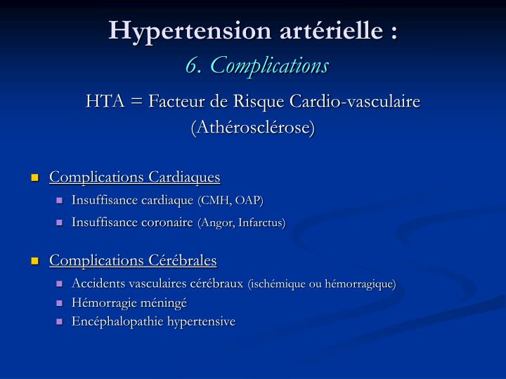 PPT - Hypertension artérielle: HTA PowerPoint Presentation..