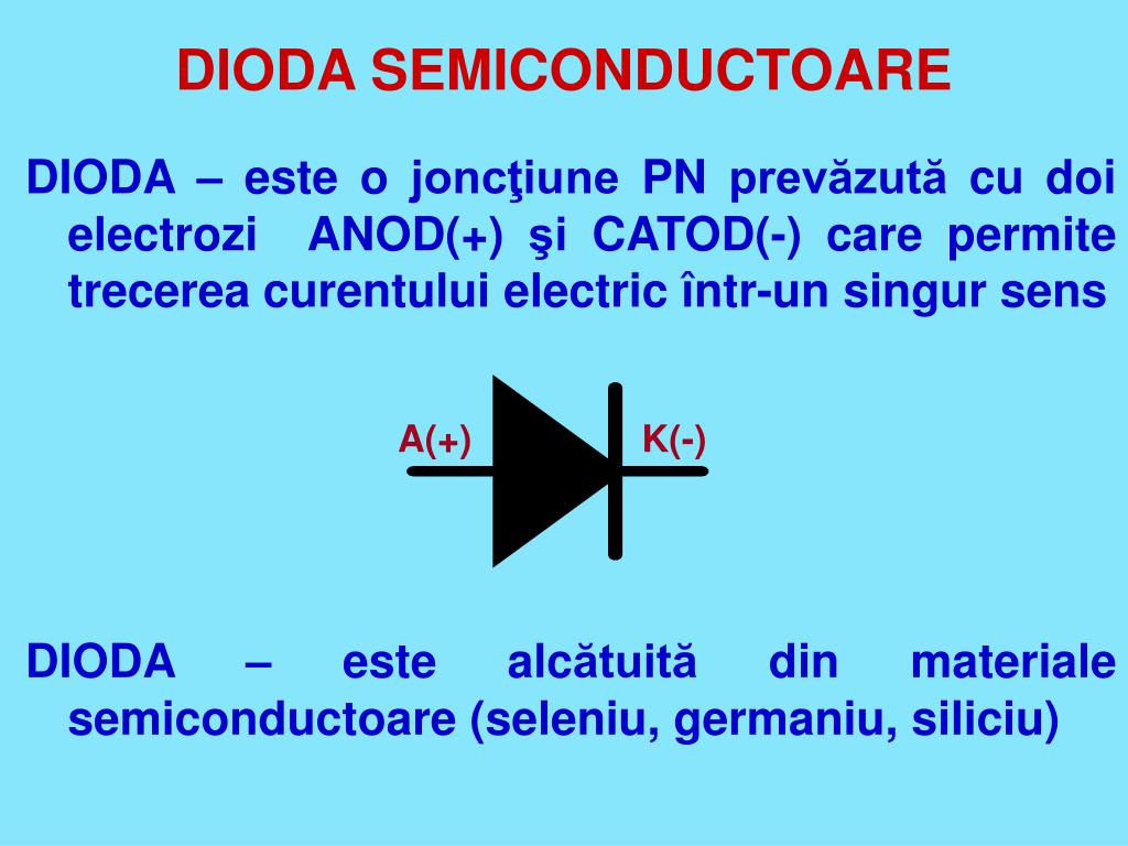 PPT - DIODA SEMICONDUCTOARE PowerPoint Presentation, free download -  ID:3838993