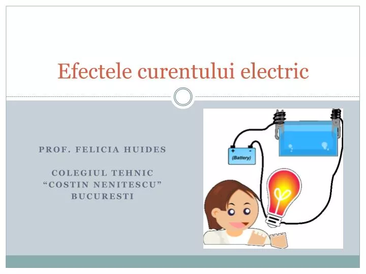 PPT - Efectele curentului electric PowerPoint Presentation, free download -  ID:3839031