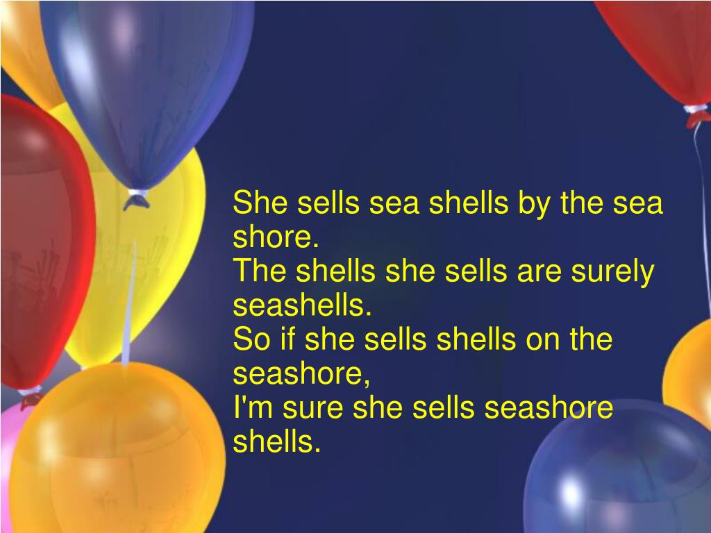 She Sells Sea Shells