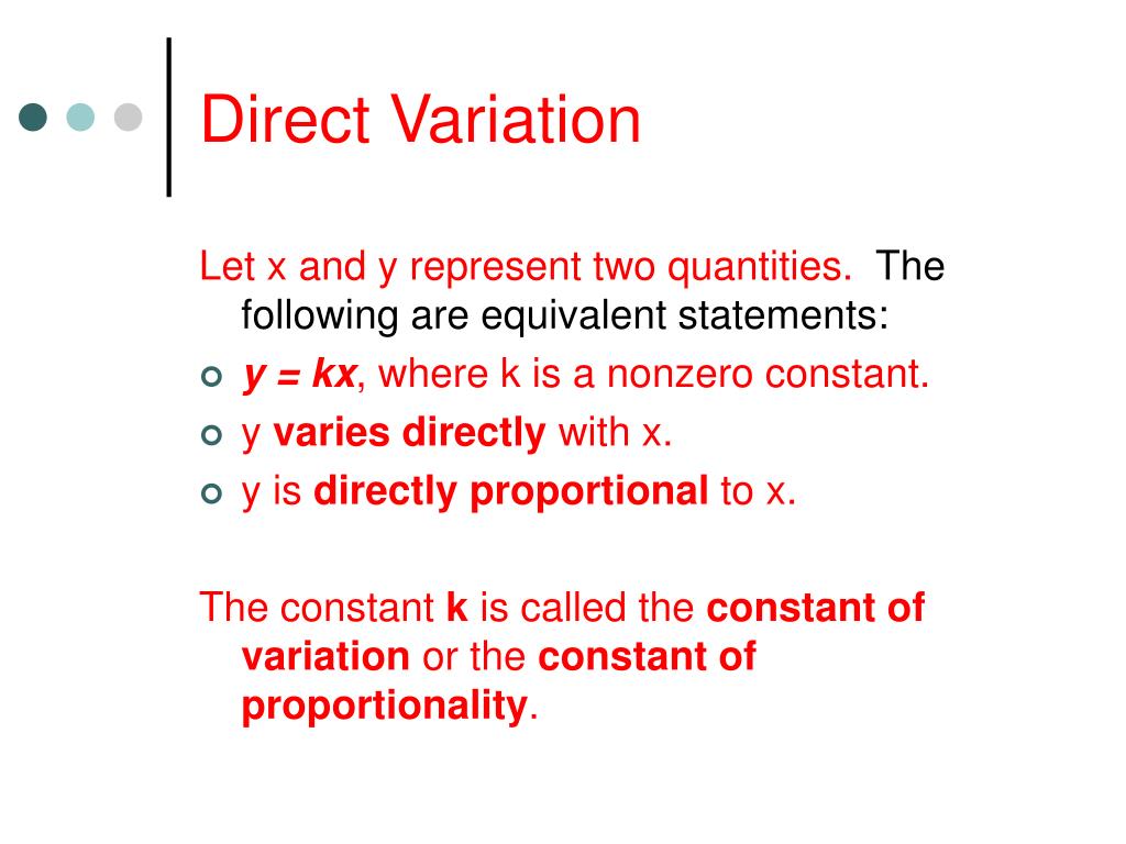 PPT - Modeling Functions Using Variation PowerPoint Presentation, free ...