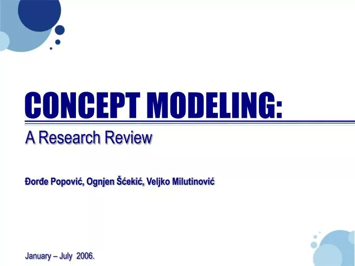 PPT - CONCEPT MODELING: PowerPoint Presentation, free download - ID:3840550