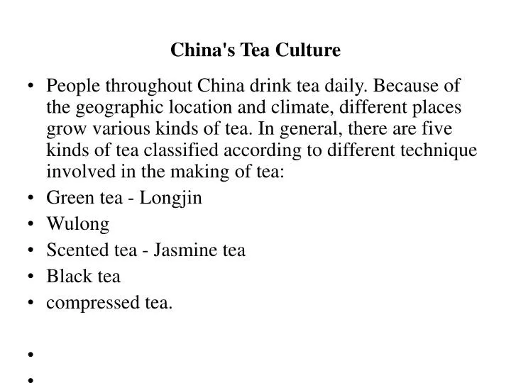 china s tea culture n.