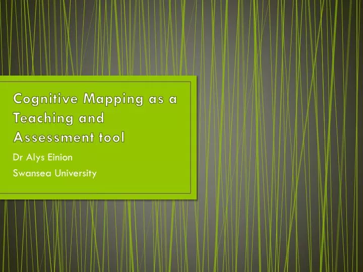 cognitive mapping as a teaching and assessment tool n.