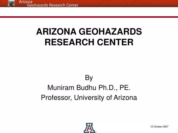 arizona geohazards research center n.