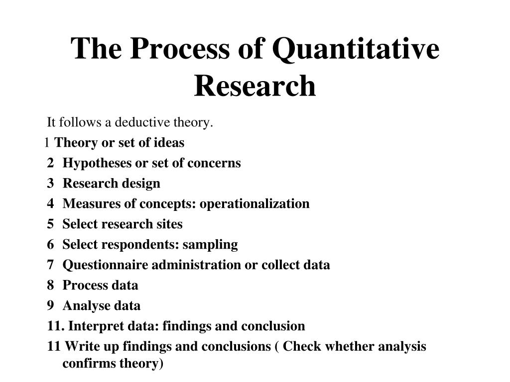 PPT - Quantitative Research Approach and Sampling PowerPoint ...