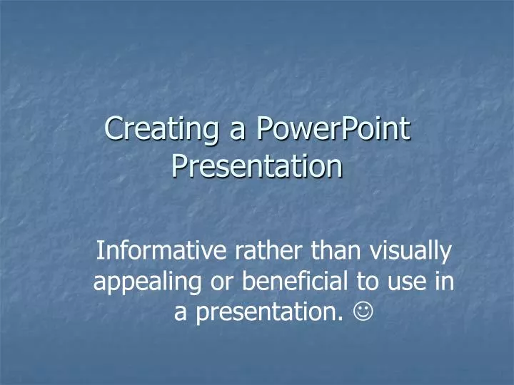 creating a powerpoint presentation n.