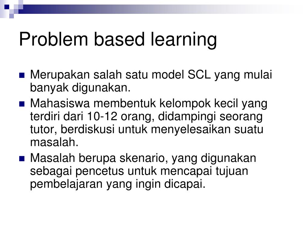 PPT - Problem Based Learning PowerPoint Presentation, Free Download ...