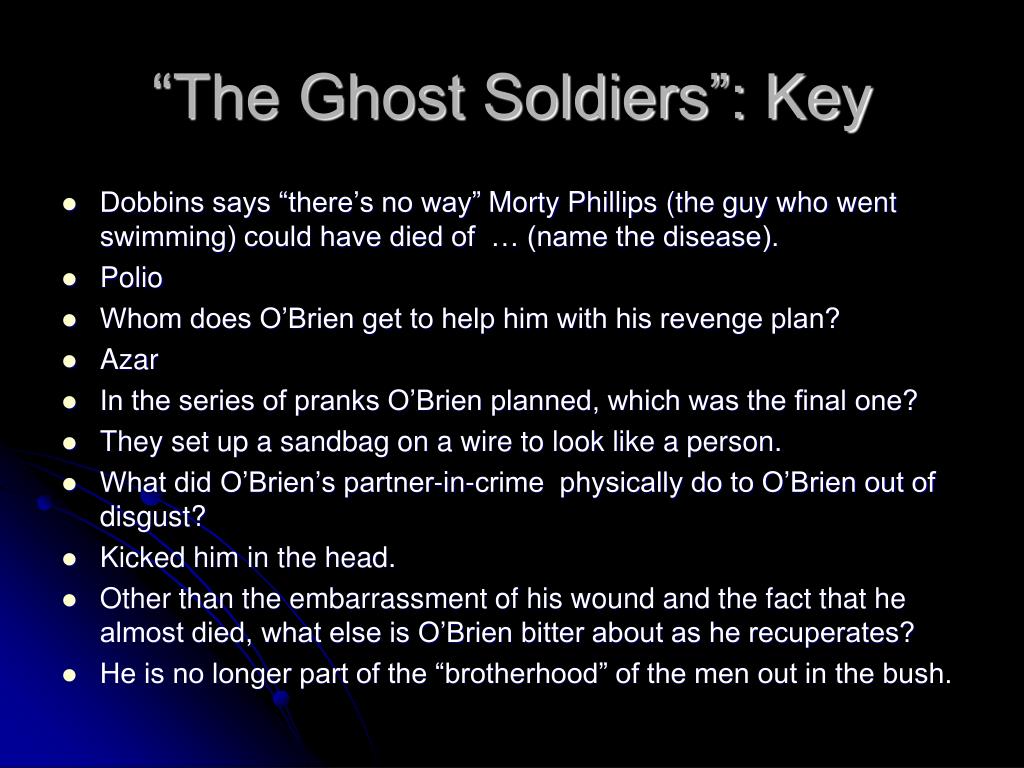 The Ghost Soldiers The Things They Carried PPT - The Things They Carried PowerPoint Presentation, free download