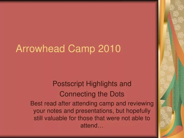 arrowhead camp 2010 n.
