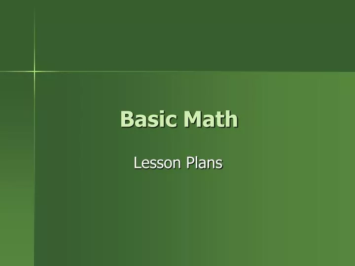 basic mathematics ppt presentation download