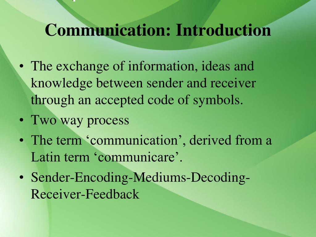 what is communication introduction essay