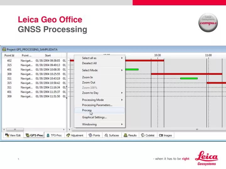 PPT - Leica Geo Office GNSS Processing PowerPoint Presentation, free  download - ID:3847005